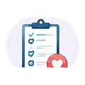 Routine health screenings icon